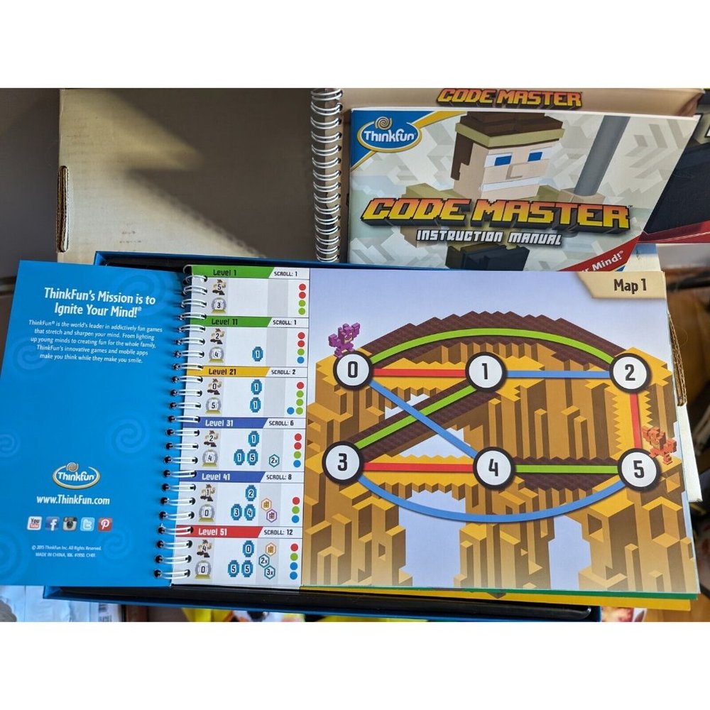 Thinkfun CODE MASTER Programming Logic Minecraft style Board Game complete Fun - Picture 9 of 10